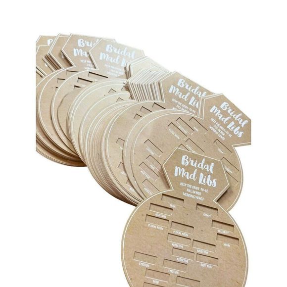 Bridal Mad Libs & Advice Cards Set Of 44 By Kate Aspen - Picture 1 of 7
